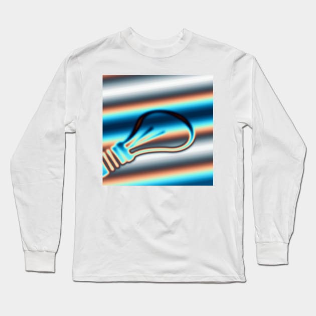 Lightbulb background Long Sleeve T-Shirt by rolffimages